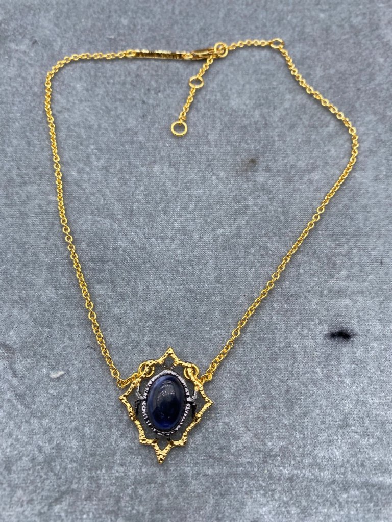 Alexis Bittar Blue Lace Agate Collection Necklace 89$